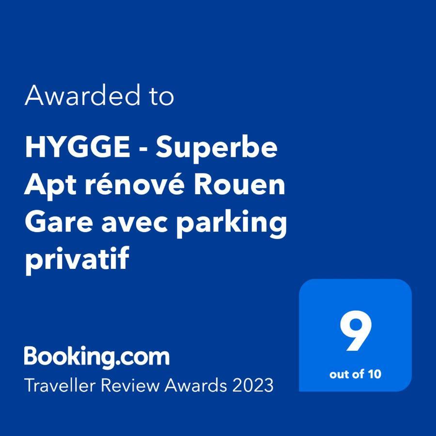 Hygge - Superbe Apt Renove Rouen Gare Avec Parking Privatif Apartment ภายนอก รูปภาพ